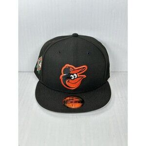 New Era Baltimore Orioles 59FIFTY Fitted MLB Hat Cap Side Patch Size 7 1/2 NWT